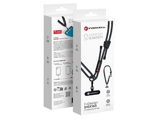 Crossbody šňůrka FORCELL F-Design - nastavitelná