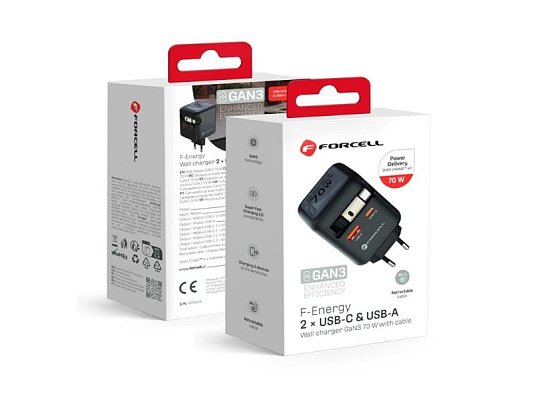 Nabíječka telefonu FORCELL F-Energy VT-R7 Black