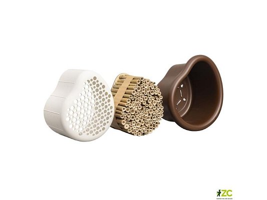 Hmyzí hotel - Organic bee hotel - chestnut brown 25cm