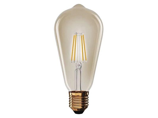 Žárovka LED E27 4,5W ST64 bílá teplá EMOS Z57032 Vintage