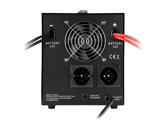 Zdroj záložní KEMOT PROsinus-2000 12V 230V 2000VA 1200W Black URZ3407-LFP4