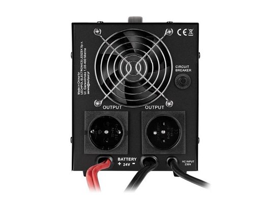 Zdroj záložní KEMOT PROsinus-1500/24-LFP4 24V 230V 1500VA 1050W Black URZ3427-LFP4