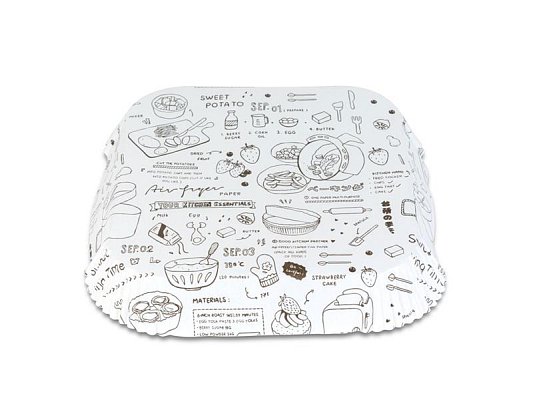 Papír na pečení BEWELLO BW1031B do fritézy 23x23cm 50ks