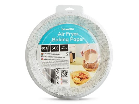 Papír na pečení BEWELLO BW1033B do fritézy 23cm 50ks