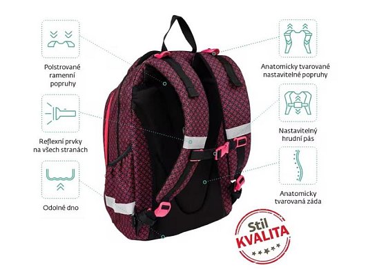 Batoh školní midi STIL Smart Lucky