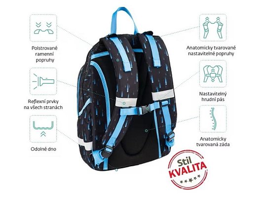 Batoh školní midi STIL Smart Game Over