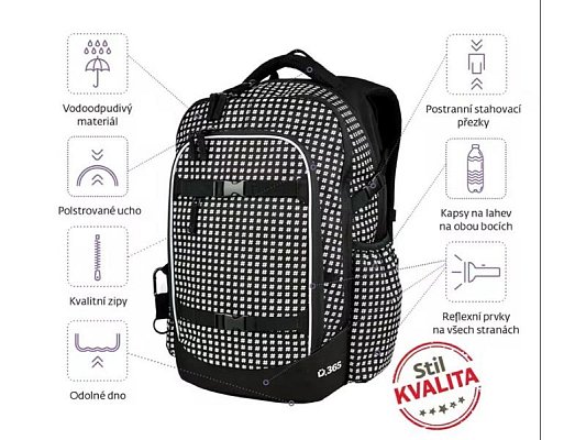 Batoh školní midi STIL Midi Hashtag