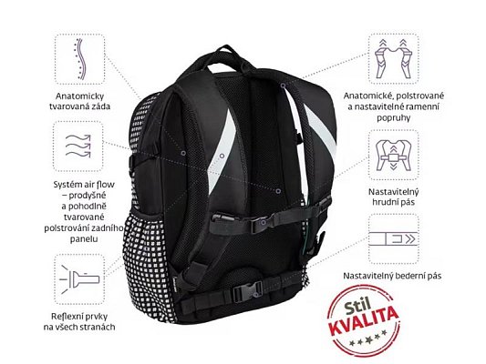 Batoh školní midi STIL Midi Hashtag