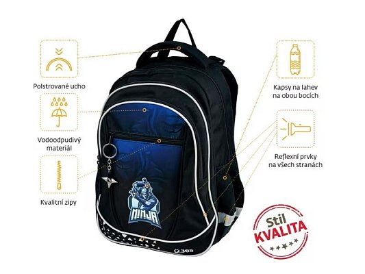Batoh školní midi STIL Prime Ninja