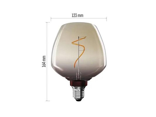 Žárovka DECO LED E27 4W flame EMOS Z59G01
