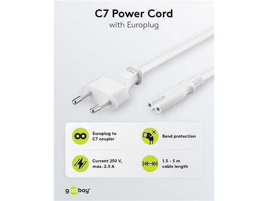 Kabel napájecí GOOBAY 93988 5m