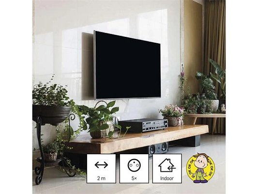 Prodlužovací přívod 5 zásuvek 2m EMOS PC0512
