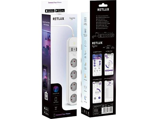 Smart prodlužovací kabel RETLUX RSH 202 WiFi Tuya