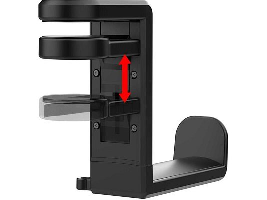 Držák na sluchátka YENKEE YHS 02BK Hinge