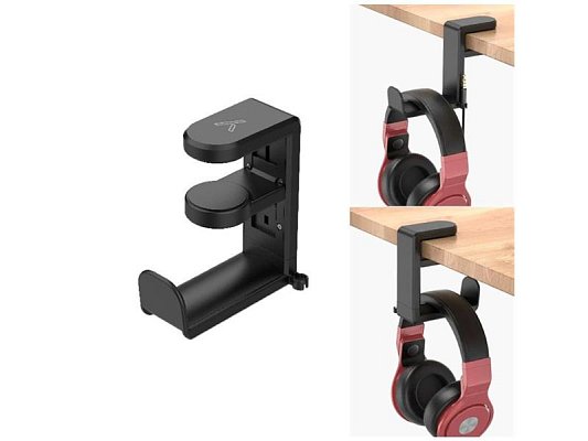 Držák na sluchátka YENKEE YHS 02WE Hinge