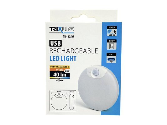 Noční světlo TRIXLINE TR-12SW PIR