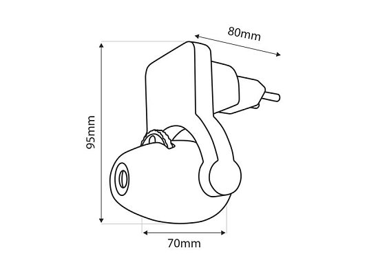 Noční světlo TRIXLINE TR-010M s projektorem