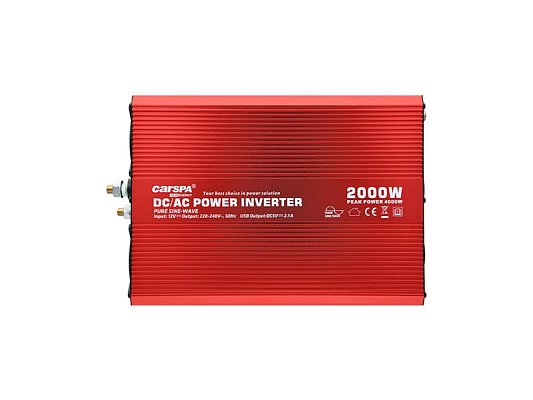 Měnič napětí CARSPA P2000 12V/230V 2000W čistá sinusovka