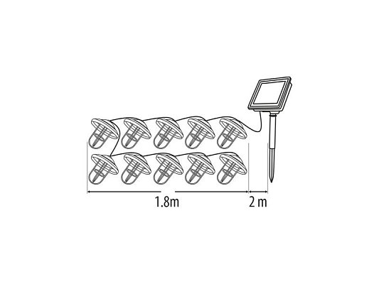 Řetěz solární TRIXLINE TR-303D