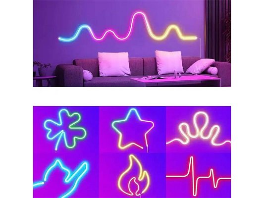 Smart LED pásek 24V IP65 24W RGBIC IMMAX NEO Lite 07536L Neon 5m WiFi Tuya