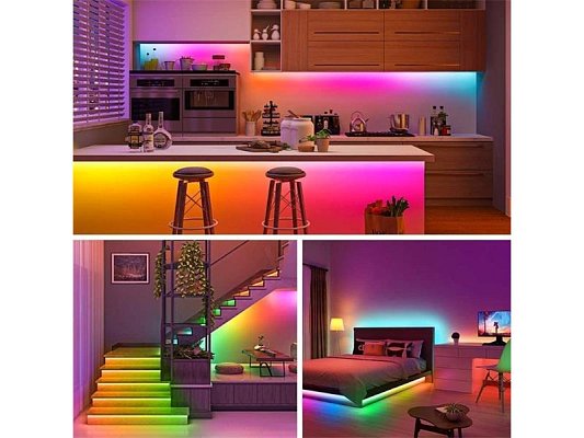 Smart LED pásek 24V IP44 18W RGBIC+CCTIC IMMAX NEO Lite 07537L 5m WiFi Tuya