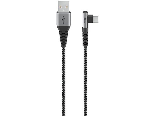 Kabel GOOBAY 64657 USB/USB-C 2m Space Grey/Silver