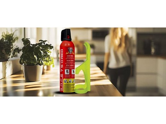 Hasicí sprej SAFE 750 RED 750ml pěnový + držák 75F