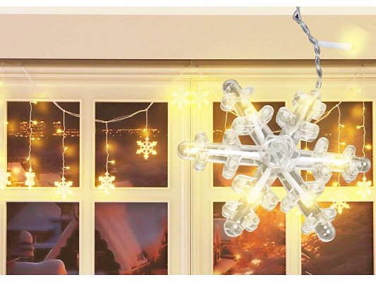 Řetěz vánoční MOON IN THE ROOM ML55C vločky