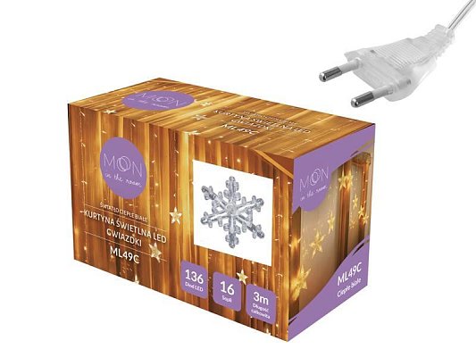 Řetěz vánoční MOON IN THE ROOM ML55C vločky
