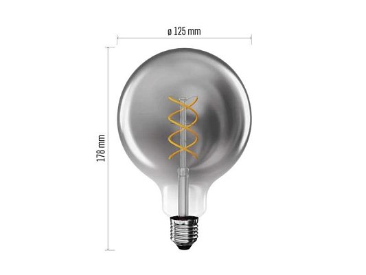 Žárovka DECO SMOKED LED E27 4,5W flame EMOS Z58311