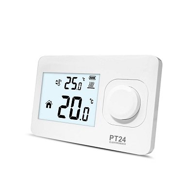 Digitální termostat ovládaný otočením potenciometrem