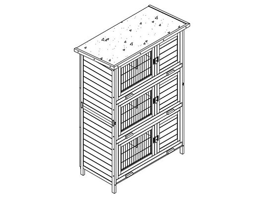 Králíkárna dřevěná MacHook 3