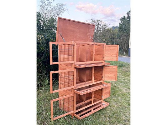 Králíkárna dřevěná MacHook 3