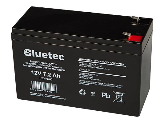Baterie olověná 12V 7,2Ah BLUETEC 82-403