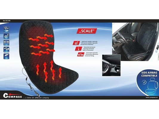 Potah sedadla COMPASS 04078 Scale vyhřívaný s termostatem