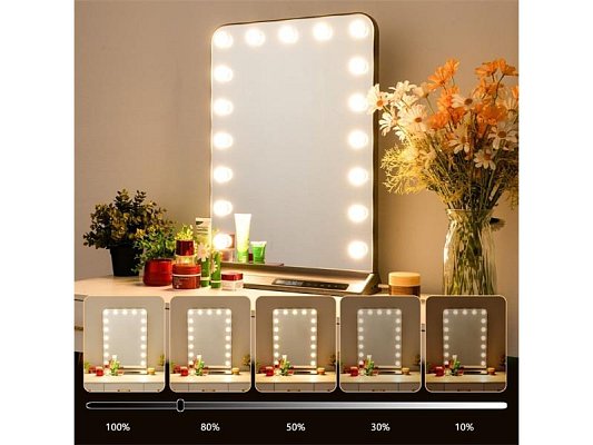 Zrcátko kosmetické IMMAX Hollywood Make Up 09101L