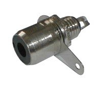 Zdířka CINCH panel kov černá