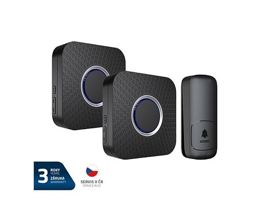 Zvonek bezdrátový GETI GWDK208B kinetický sada