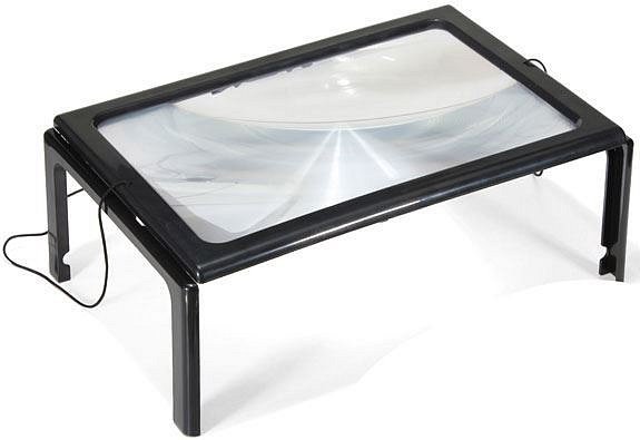 Čtecí lupa A4 v rámečku s LED světlem  2121