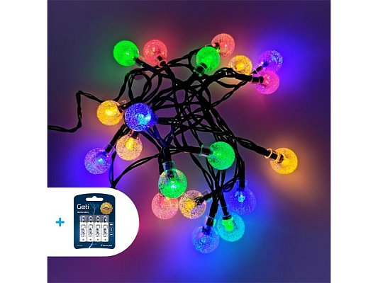 Řetěz vánoční TRIXLINE TR-227V kuličky + baterie AA
