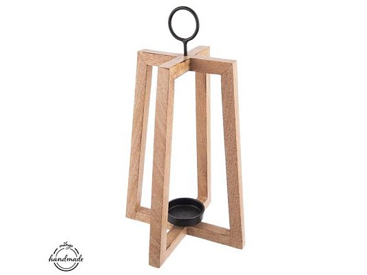 Svícen z mangového dřeva ORION 44cm