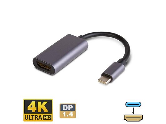 Adaptér DELIGHT 20338 USB-C/HDMI 0,16m 4K
