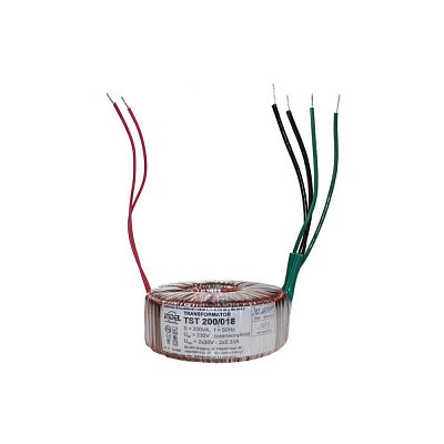 Toroidní transformátor 200VA, 230V / 2x30V AC 3,33A