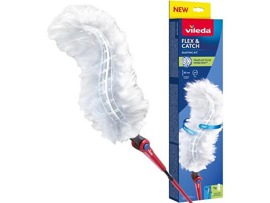 Prachovka VILEDA Flex&Catch s dlouhou rukojetí 179434