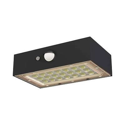 Solární LED svítidlo, PIR, IP65, 350lm, neutrální bílá