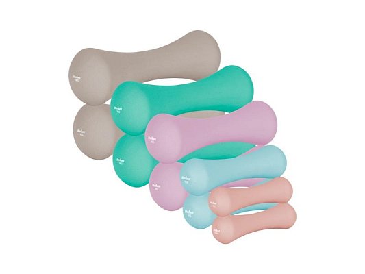 Sada činek z litiny a neoprenu REBEL RBA-2329-S 2x0,5kg+2x1kg+2x2kg+2x3kg+2x4kg