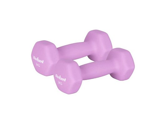 Sada činek z litiny a neoprenu HEX REBEL RBA-2330-2 2x2kg