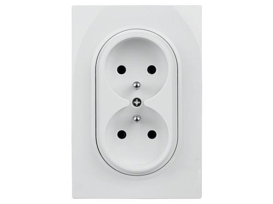 Dvojzásuvka ELECTROMALT OVA1029W OVAL