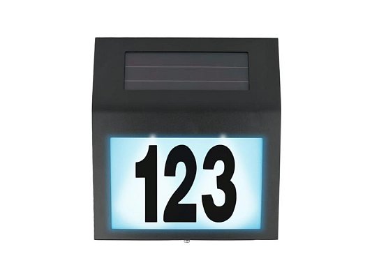 Svítidlo solární DPM SBT01B s číslem domu