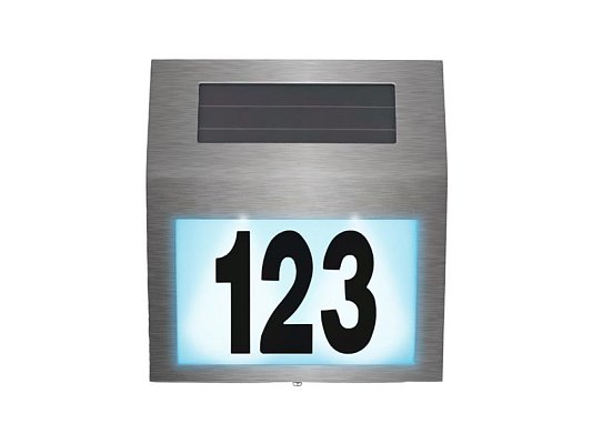 Svítidlo solární DPM SBT01S s číslem domu